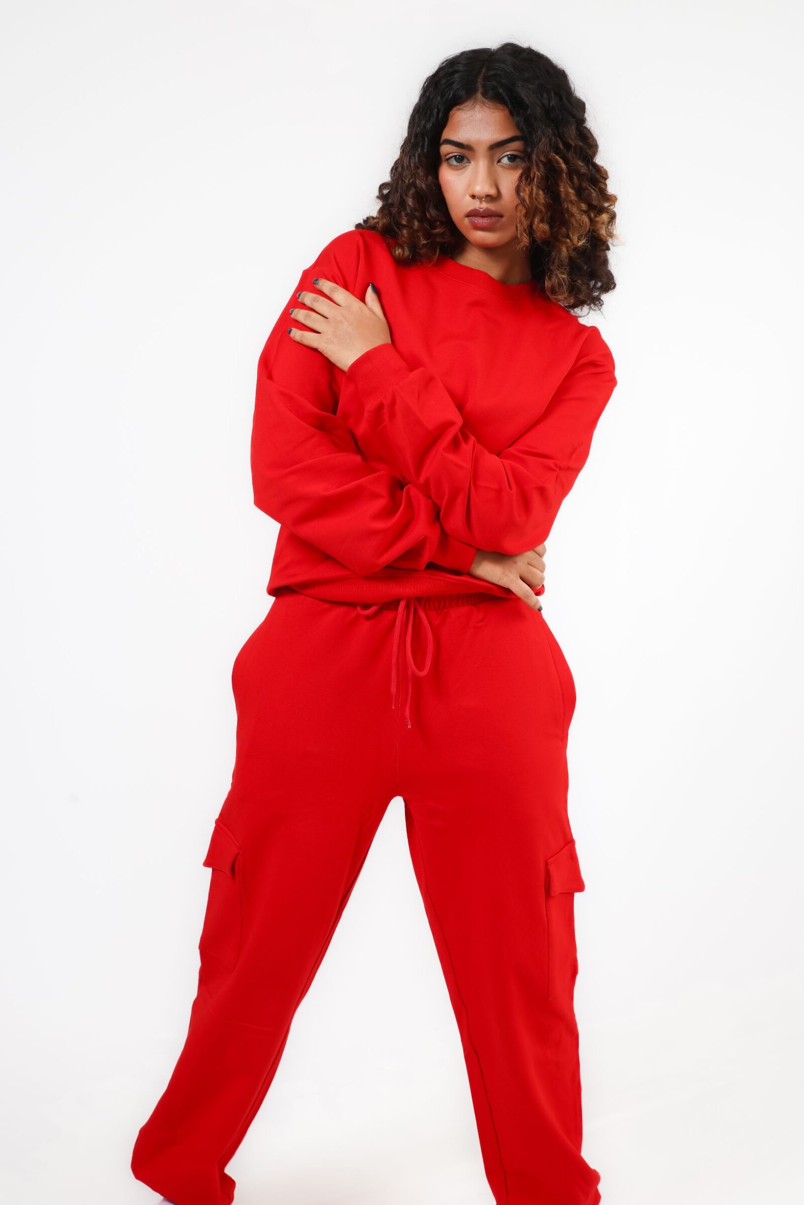 1 RED JOGGERS