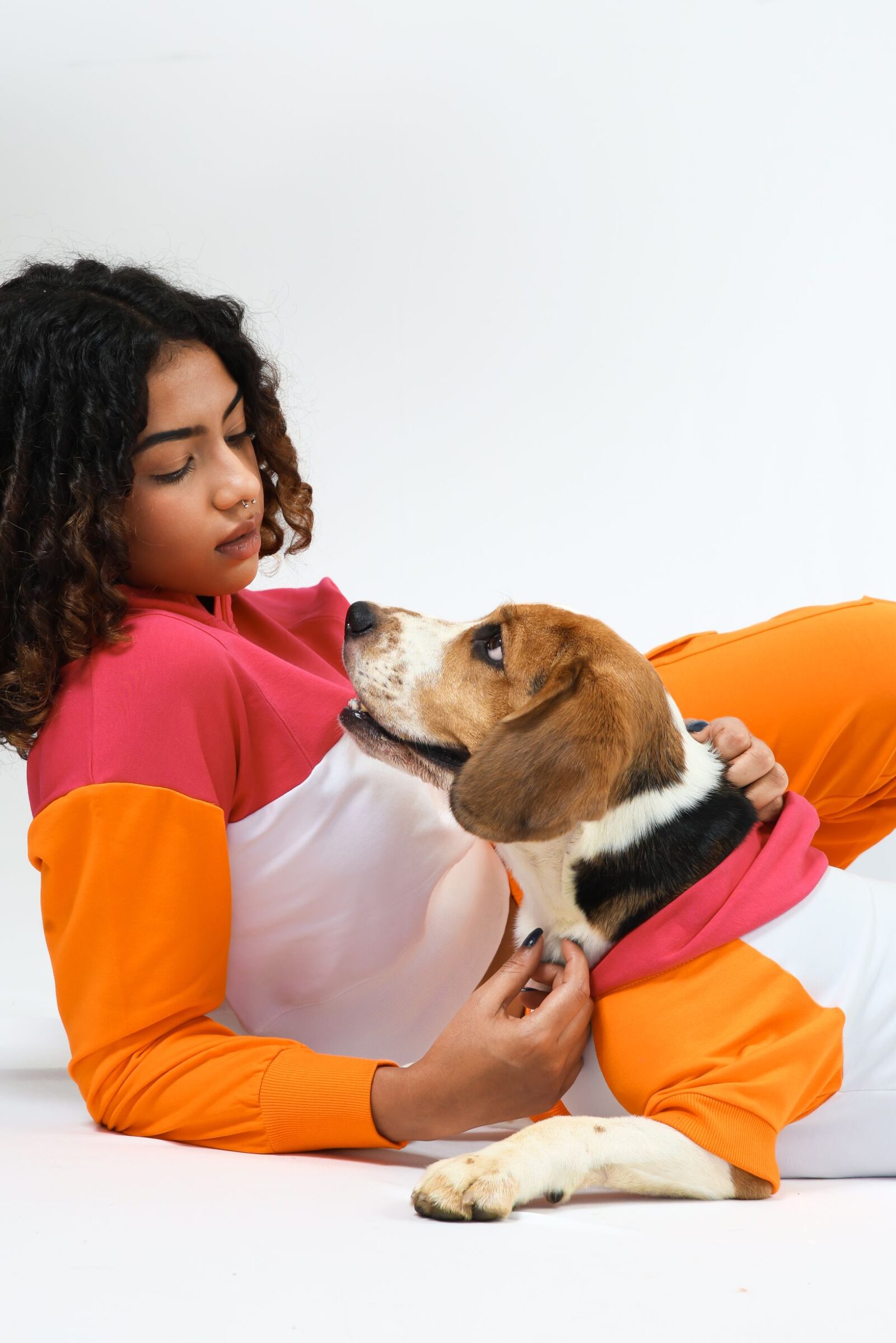 1 SUNSET ZIP UP SWEATSHIRT + ORANGE JOGGERS + ORAANGE TERRY SHORTS