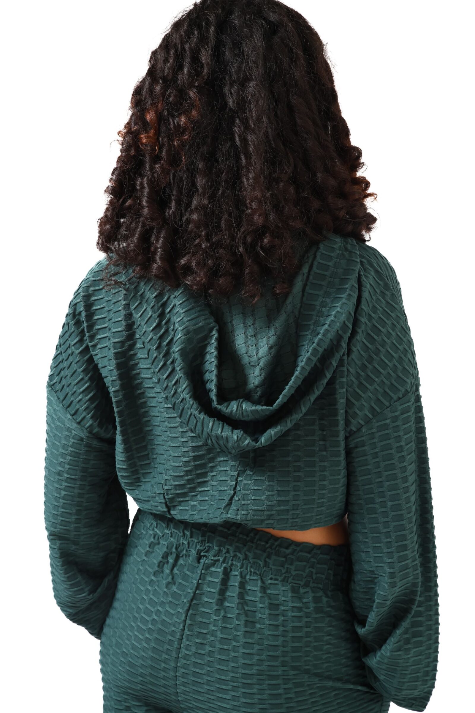 4 Lush Green Lounge Crop Jacket