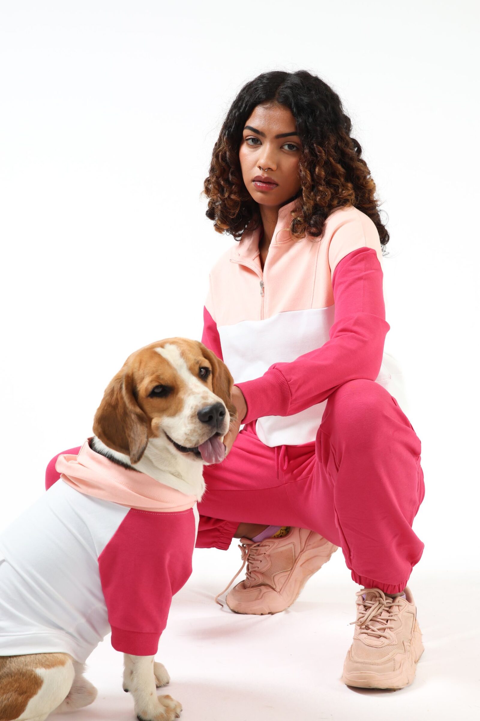 7 PINK SORBET ZIP UP SWEATSHIRT + PINK JOGGERS 7 PINK SORBET ZIP UP SWEATSHIRT + PINK JOGGERS