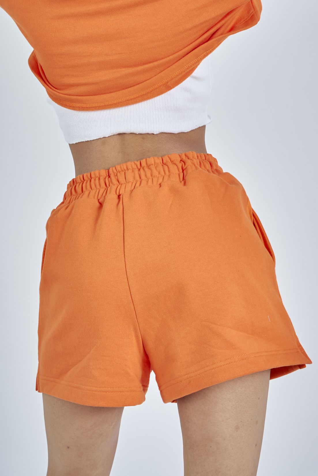 ORANGE TERRY SHORTS 2