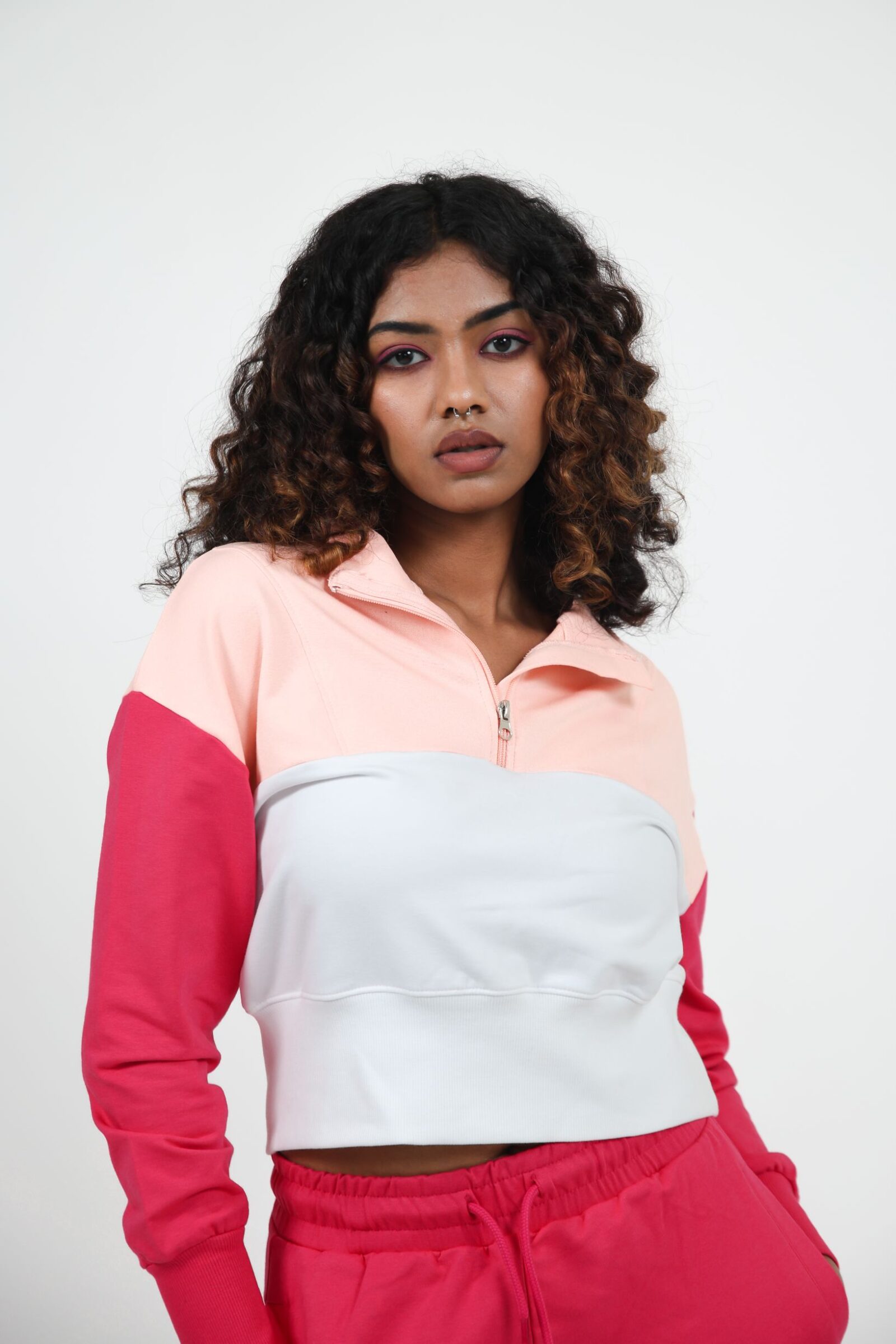 PINK SORBET ZIP UP SWEATSHIRT 3