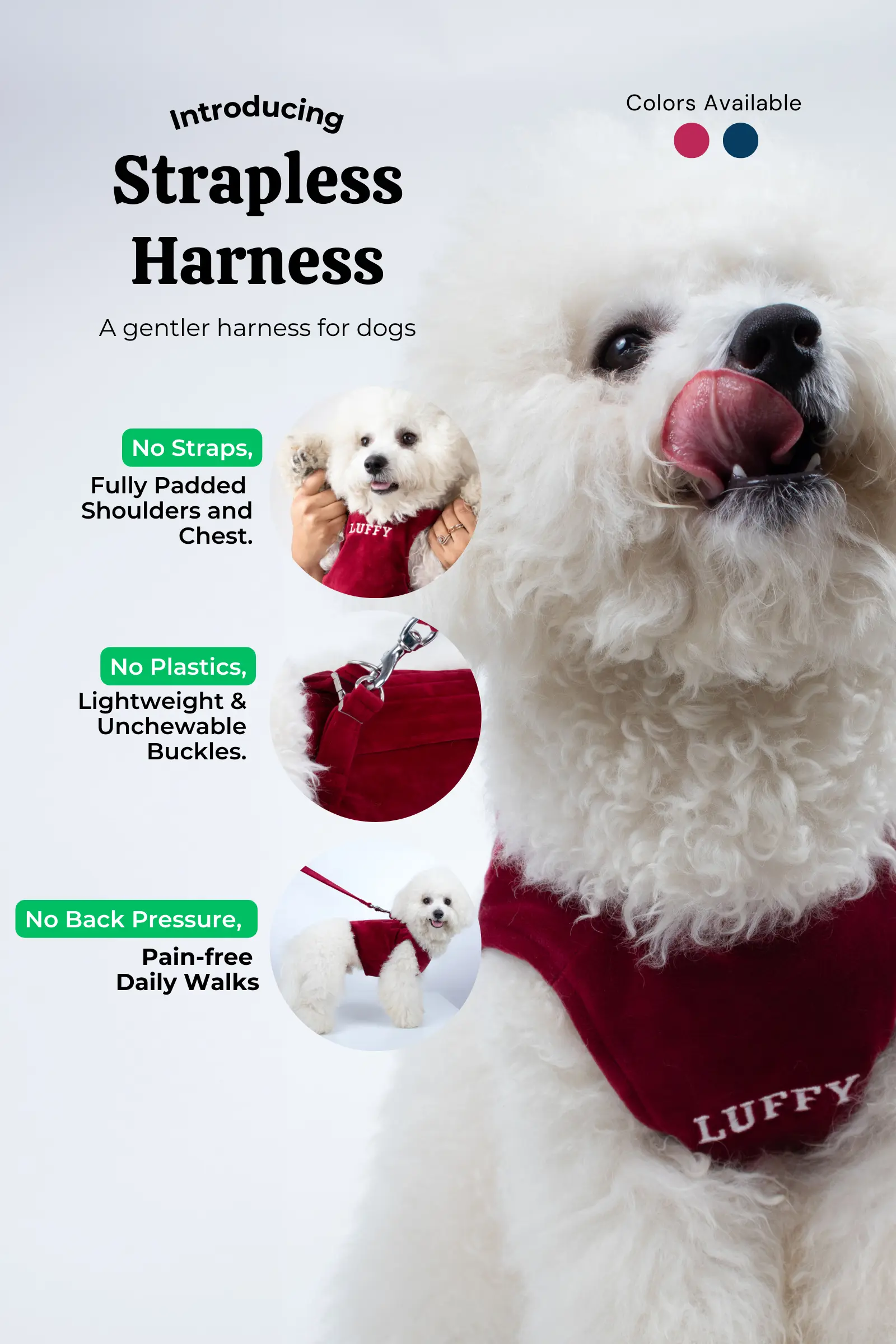 (Web) Strapless Harness - Red